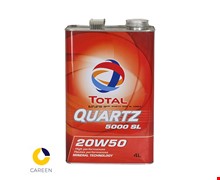 روغن موتور خودرو توتال  Quartz 5000 SL 20W50  چهار لیتری فلزی